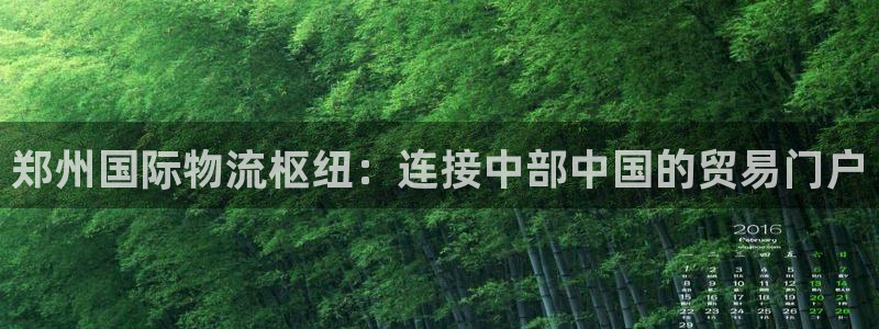 28圈大舞台：郑州国际物流枢纽：连接