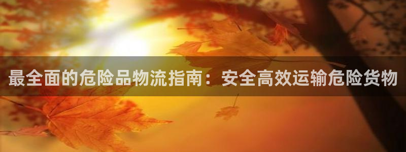 28圈链接多少：最全面的危险品物流指
