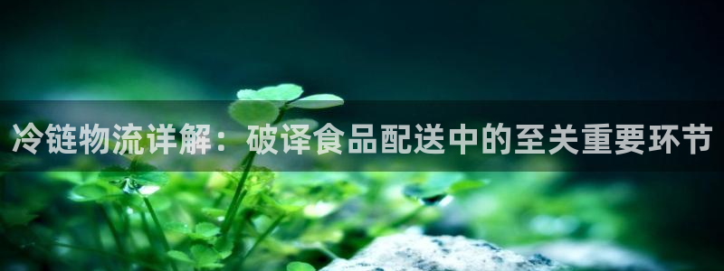 28圈注册地址：冷链物流详解：破译食