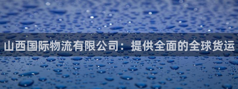 28圈注册网站链接怎么弄：山西国际物流有限公司：提供全面的全
